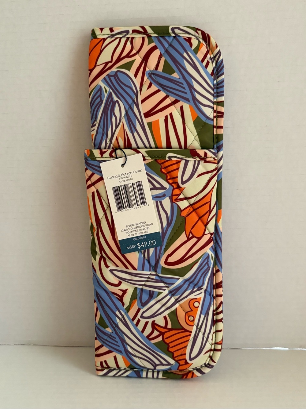 Vera Bradley Multicolor Dragonfly By Curling & Flat Iron Cover